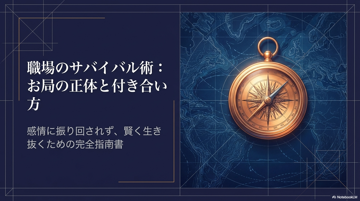 お局の正体や上手な付き合い方を解説する、職場のサバイバル術に関するタイトル画像です。